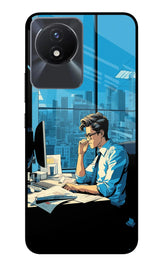 Focused Hustler (AI Generated) Vivo Y02/Y02T Glass Case